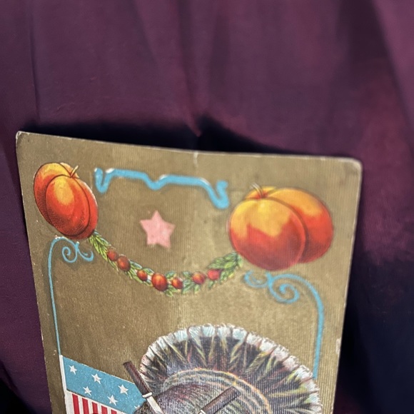 1910 Antique Thanksgiving Postcard ( embossed) - Picture 3 of 6